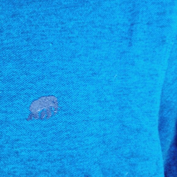 Banana Republic Men's Blue Heather Collared Short Sleeve Polo Shirt Size XL Tall - Picture 7 of 9